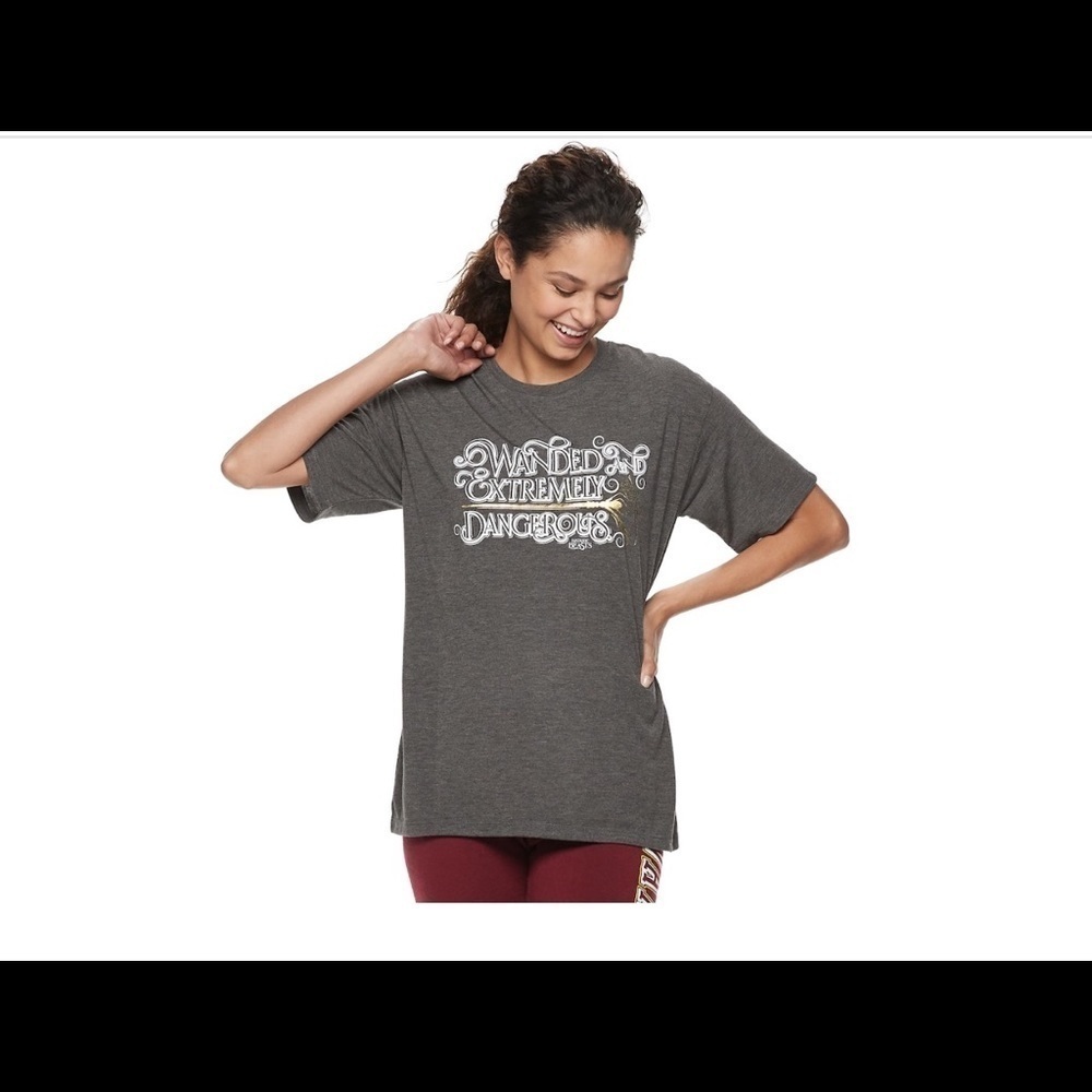 Juniors' Fantastic Beasts‎ "Wanted" Graphic Tee